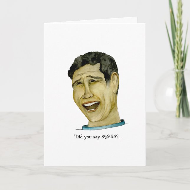 Tarjeta El cumpleaños 50 del chico gracioso (Anverso)