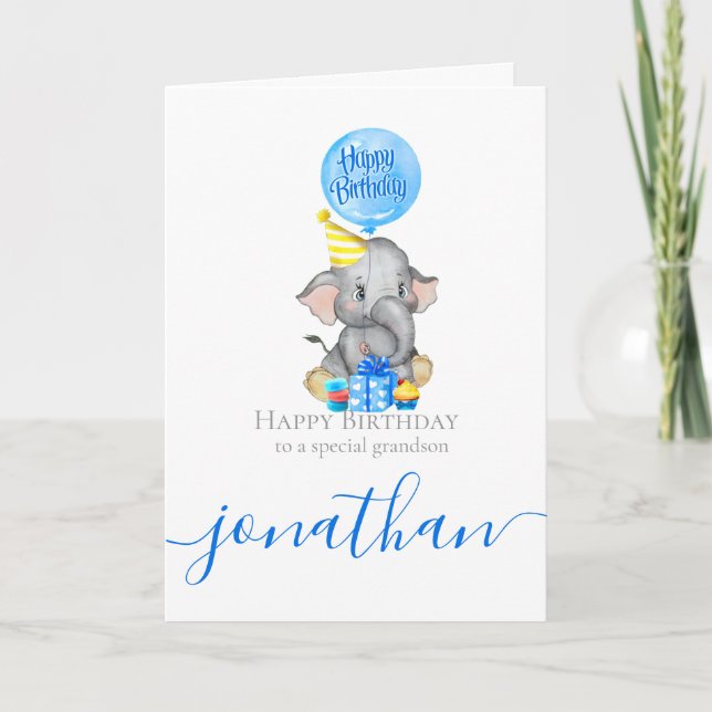 Tarjeta ¡El cumpleaños de la abuela es inolvidable! (Anverso)