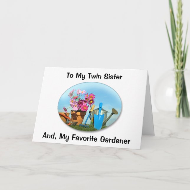 TARJETA EL CUMPLEAÑOS DE LA HERMANA DE DOS LAZOS Y DEL JAR (Anverso)
