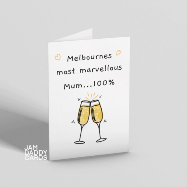 Tarjeta El cumpleaños de mamá más maravilloso de Melbourne (Subido por el creador)