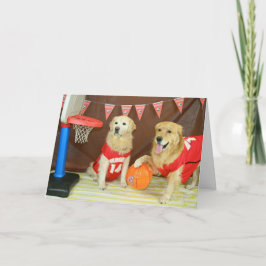 Tarjeta El cumpleaños del zorro dorado