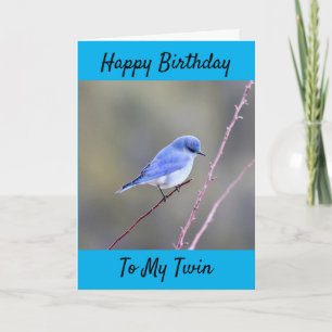 TARJETA EL CUMPLEAÑOS DESEA A MI **HERMANA DE TWIN**