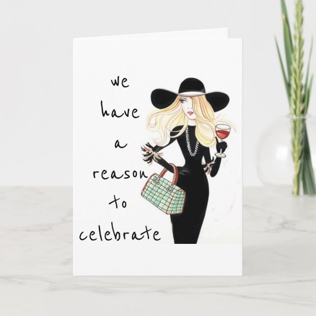 TARJETA EL CUMPLEAÑOS FEMALES ADULTOS - ¡CELEBRAMOS TU DÍA (Anverso)