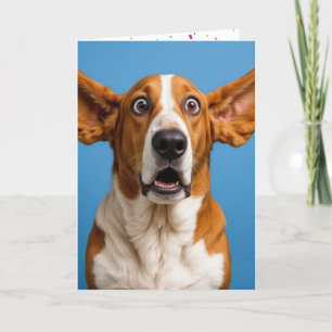 Tarjeta El cumpleaños humorístico de Basset Hound