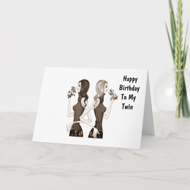 TARJETA EL CUMPLEAÑOS LE DESEA A MI HERMANA DOLOR (Anverso)