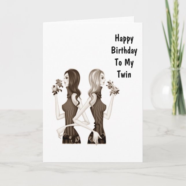 TARJETA EL CUMPLEAÑOS LE DESEA A MI HERMANA DOLOR (Anverso)