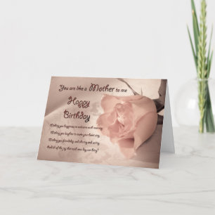 Tarjeta El cumpleaños para como una madre a mí envejeció