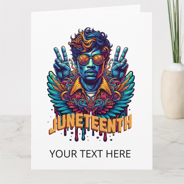 Tarjeta El decimocuarto mes de la historia negra de Guay Á (Anverso)