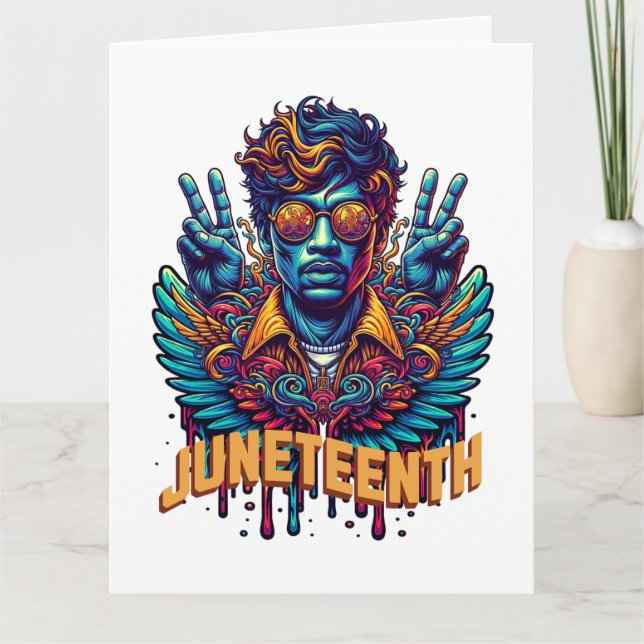 Tarjeta El decimocuarto mes de la historia negra de Guay Á (Anverso)