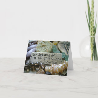 Tarjeta El dejar va gota Notecard