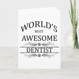 Tarjeta El dentista más asombroso del mundo