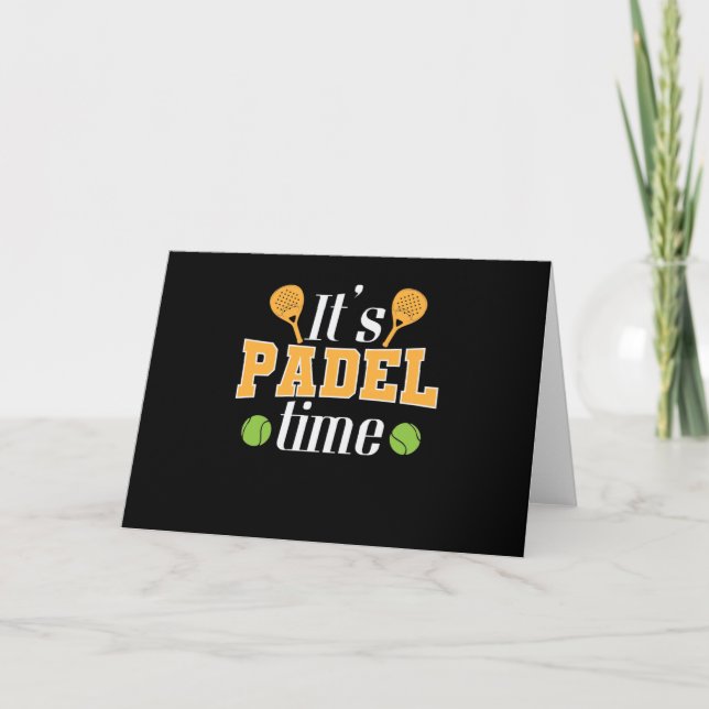 Tarjeta El deporte de tenis en la hora del palo (Anverso)