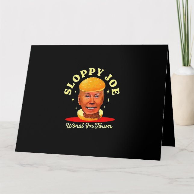 Tarjeta El descuidado Joe Biden Anti Presidente (Anverso)