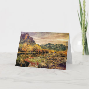 Tarjeta El desierto de Sonoran, Río Arizona, monta arte di