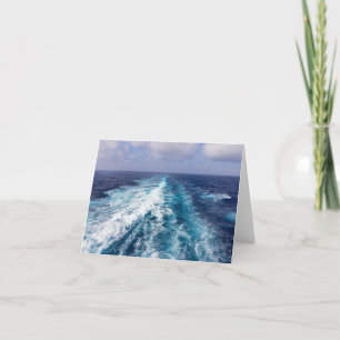 Tarjeta el despertar de un crucero