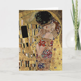 Tarjeta El detalle del beso de Gustav Klimt (alrededor de