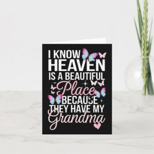 Tarjeta El día de conmemoración de mi abuela, mi ángel de 