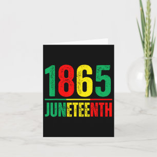 Tarjeta El Día De La Emancipación Es Grandioso Con El 1865