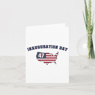 Tarjeta El Día De La Inauguración De Donald Trump