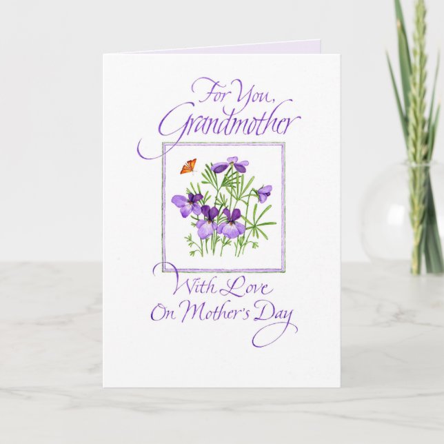 Tarjeta El día de la madre de la abuela (Anverso)