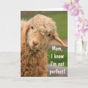 Tarjeta El día de la madre de la bebé Angora Goat