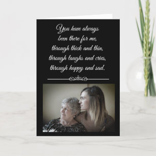Tarjeta El día de la madre de madre feliz personalizada de