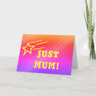 Tarjeta El día de la madre de una estrella que dispara Mam