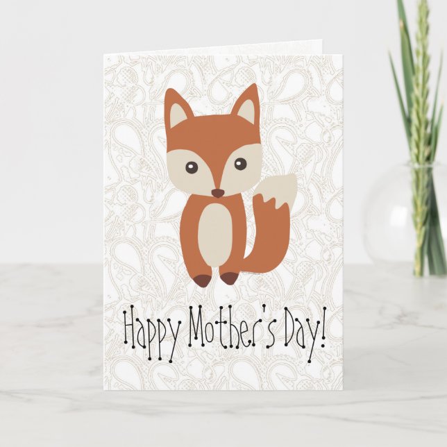 Tarjeta El día de la madre, Fox saludo (Anverso)