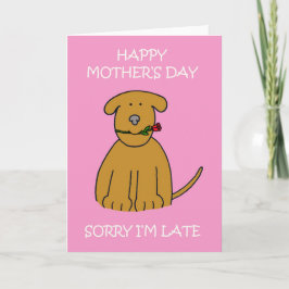 Tarjeta El Día de la Madre, Personalizado Puppy.