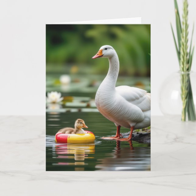 Tarjeta El día de la madre va con un glotón (Anverso)