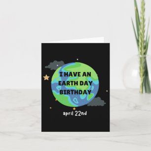 Tarjeta El Día De La Tierra Es Mi Cumpleaños Fiesta Del Me