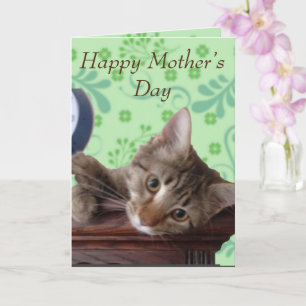 Tarjeta El día de las madres de gatitos