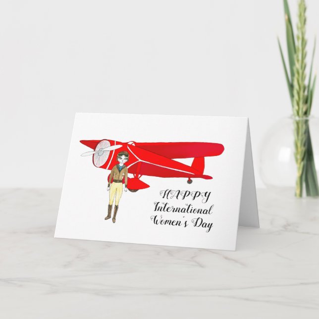 Tarjeta El día de las mujeres internacionales (Anverso)