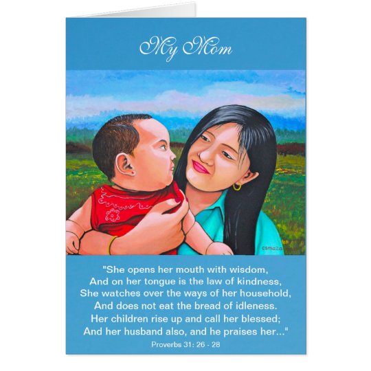 Tarjeta El día de madre de la mamá y del bebé Card3 de