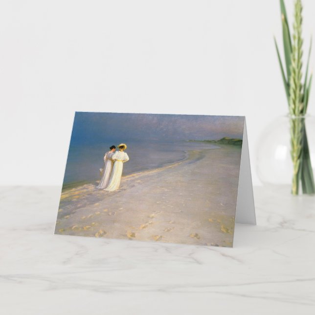 Tarjeta El día de madre de la playa de Skagen de Kroyer (Anverso)