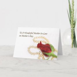 Tarjeta El día de madre de la suegra