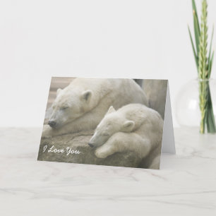 Tarjeta El día de madre del oso polar