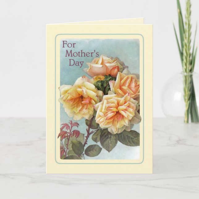 Tarjeta El día de madre del vintage (Anverso)
