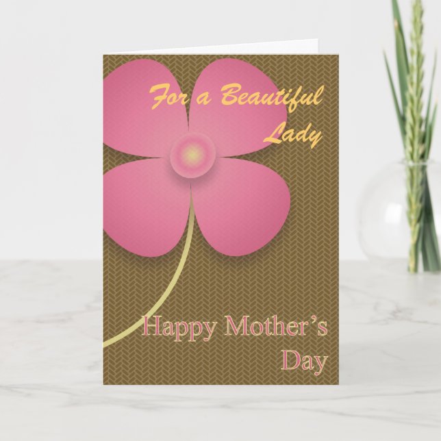 Tarjeta El día de madre feliz (Anverso)