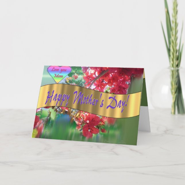 Tarjeta El día de madre feliz (Anverso)