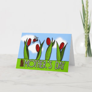 Tarjeta El día de madre feliz