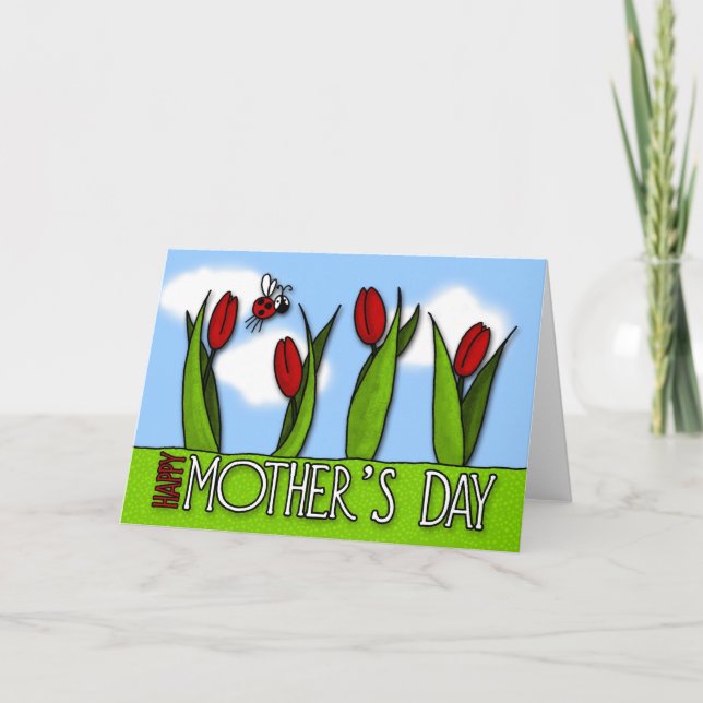 Tarjeta El día de madre feliz (Anverso)