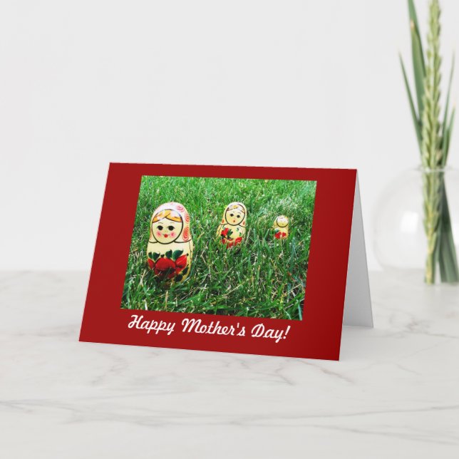 Tarjeta El día de madre feliz (Anverso)