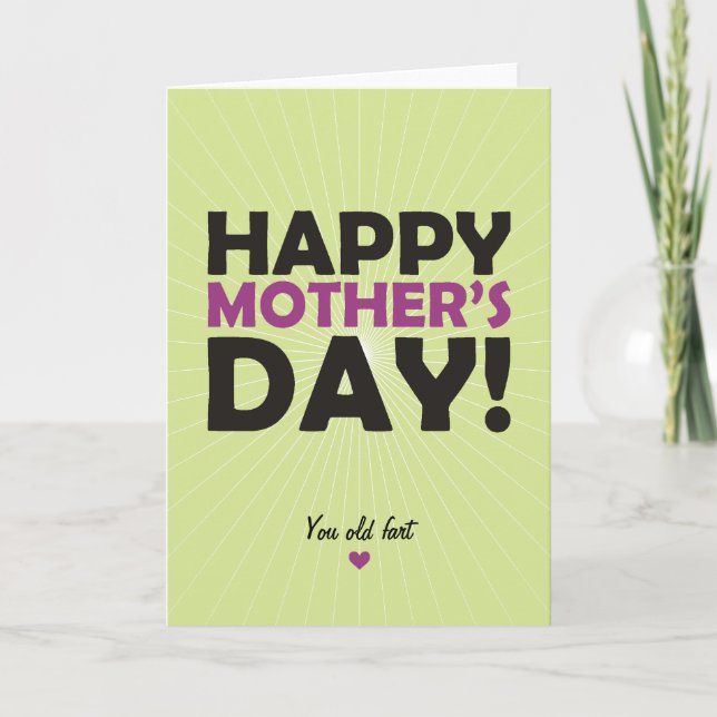 Tarjeta El día de madre feliz (Anverso)