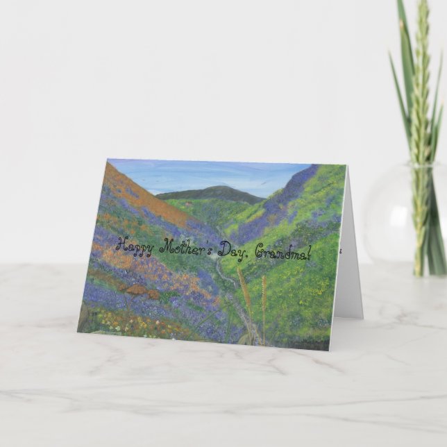 Tarjeta El día de madre feliz, abuela (Anverso)