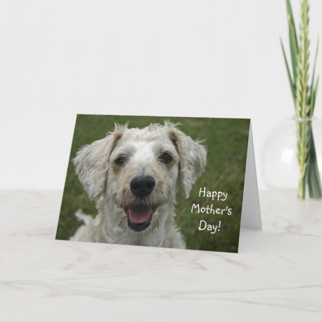 Tarjeta El día de madre feliz del perro (Anverso)