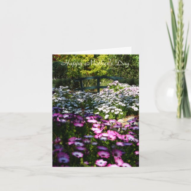 Tarjeta El día de madre feliz, en blanco (Anverso)