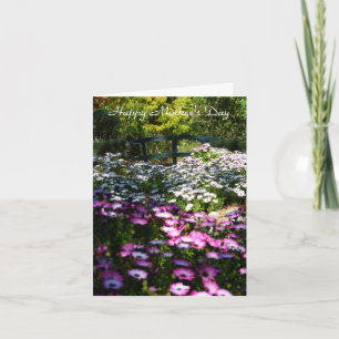 Tarjeta El día de madre feliz, en blanco