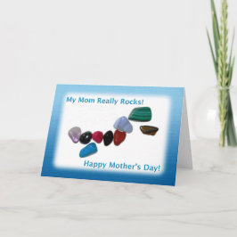 Tarjeta El día de madre feliz mis rocas de la mamá