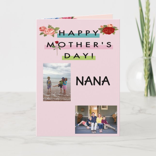 Tarjeta ¡El día de madre feliz Nana! (Anverso)